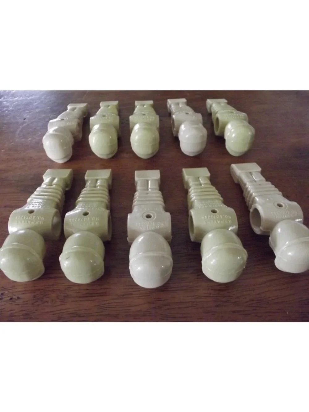 Tournament Foosball Replacement Players (lot of 10) Vintage 1978 Soccer Man Men
